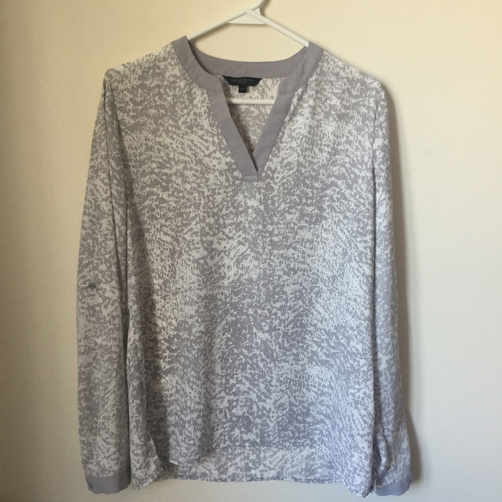 Kenneth Cole V-Neck Blouse